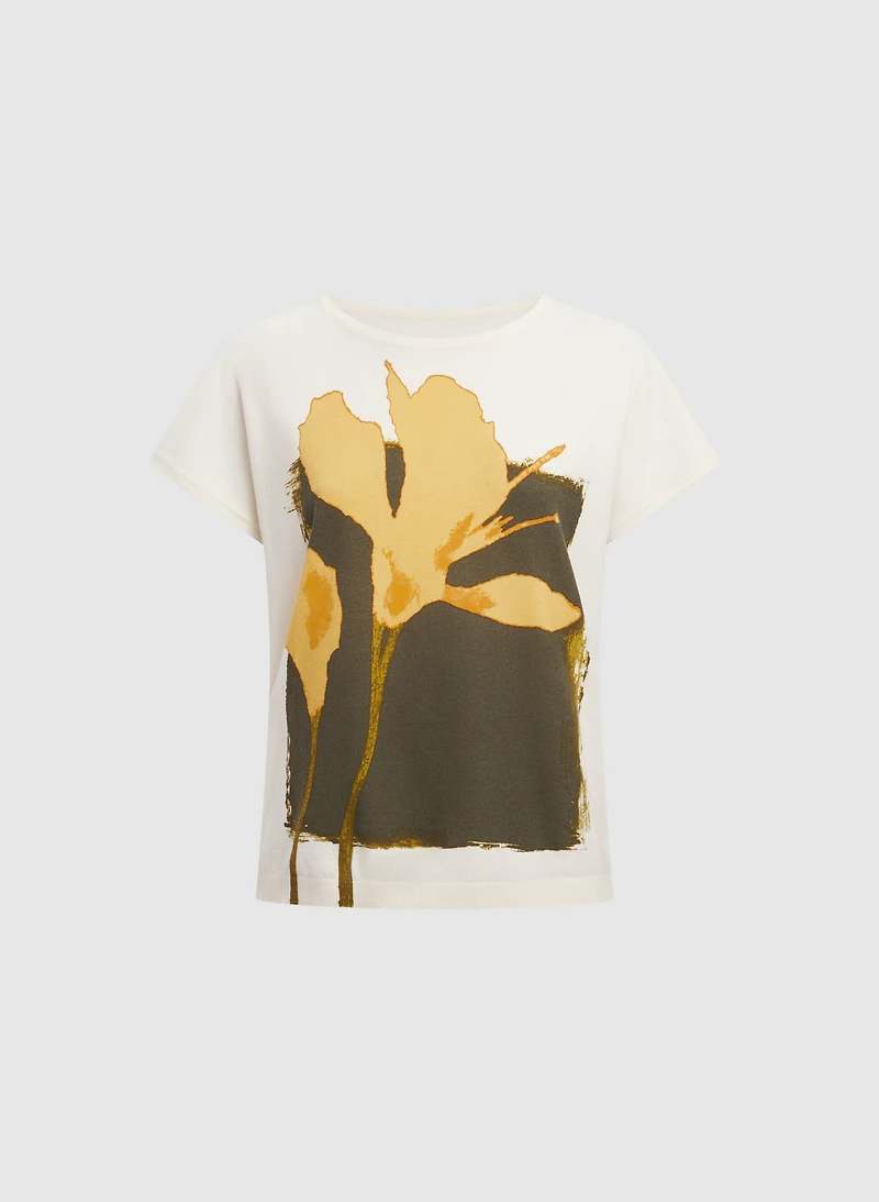Floral Short Sleeve Pullover