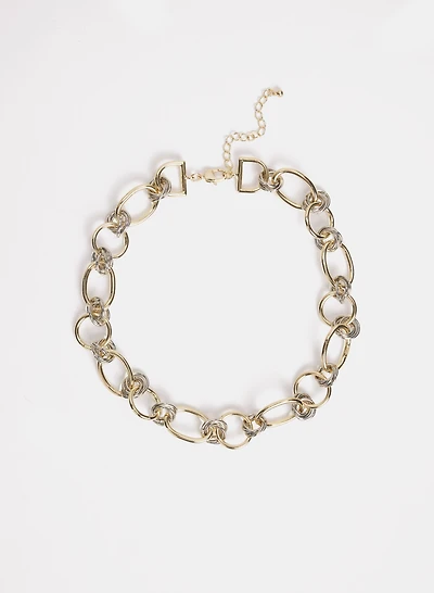 2-Tone Chain Link Necklace