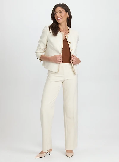 Button-Down Jacket & Olivia Wide-Leg Pants