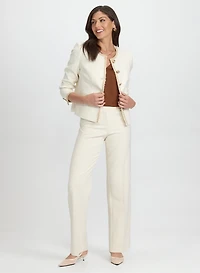 Button-Down Jacket & Olivia Wide-Leg Pants