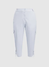 Drawstring Hem Capris