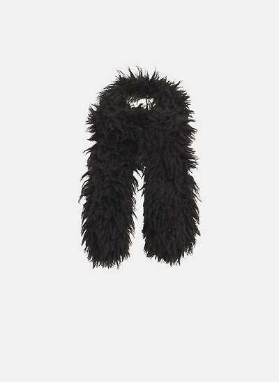 Foulard en fausse fourrure