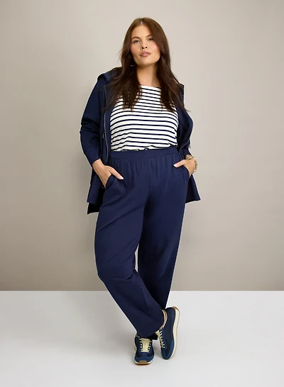 Veste à capuche et à fermeture éclair et pantalon à enfiler