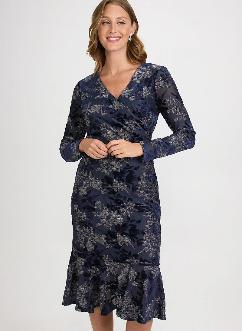 Floral Velvet Dress