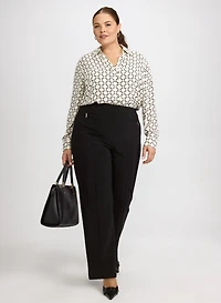 Pull-On Straight-Leg Pants
