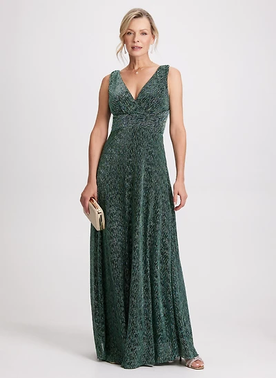 Robe cache-coeur iridescente