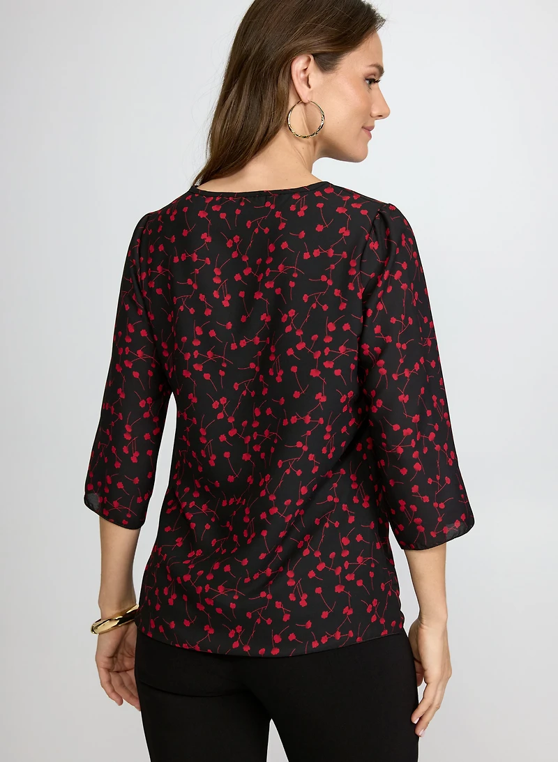 Printed Crepe Blouse