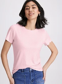 Rhinestone Detail T-Shirt