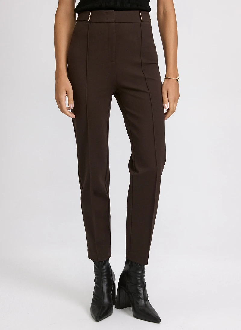Pantalon Emma étroit à détail métallique