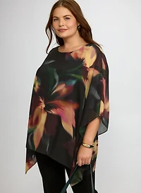 Blouse florale en chiffon