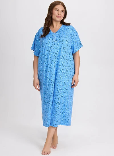 Dot Print Nightgown