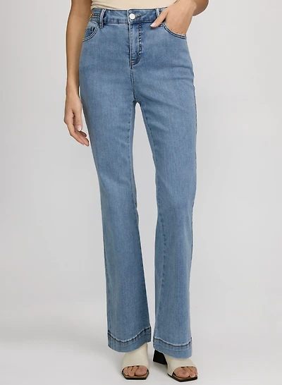 Chain-Link Detail Jeans