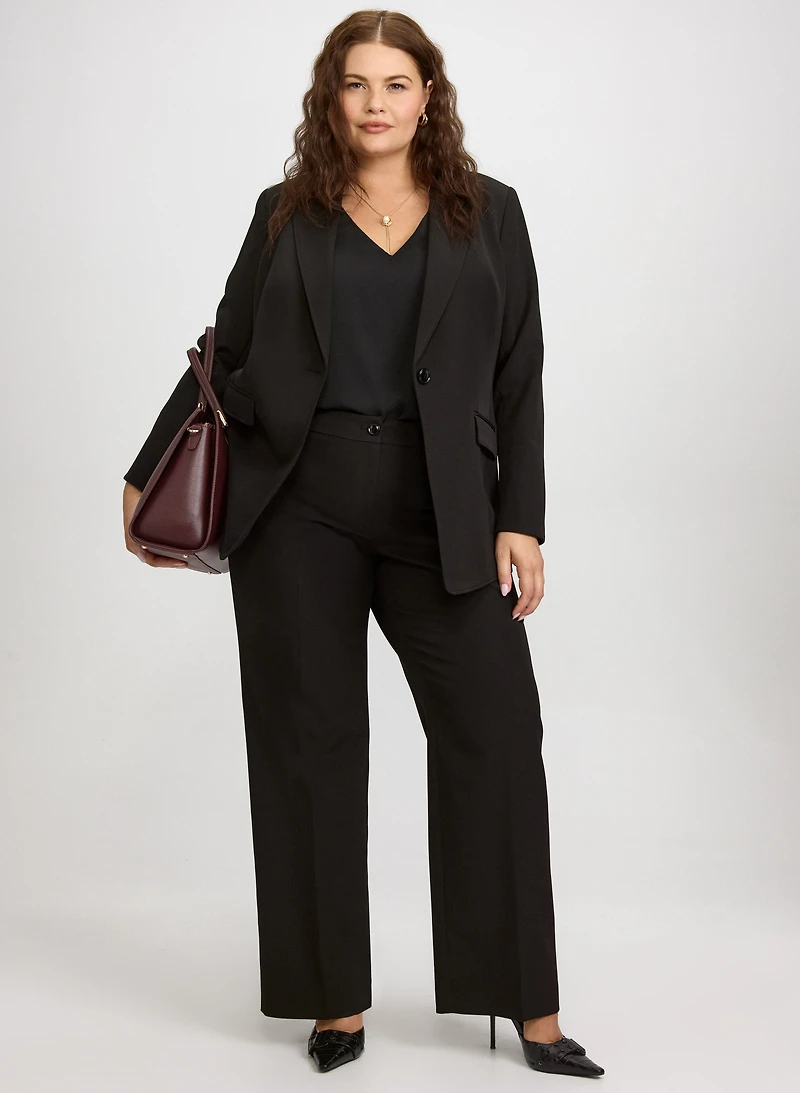 Notched Lapel Suiting Jacket & Lily Straight-Leg Pants