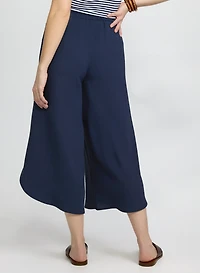 Pantalon écourté à jambe large