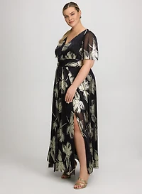 Joseph Ribkoff - Robe métallique plissée