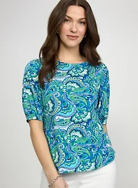 Haut à motif paisley