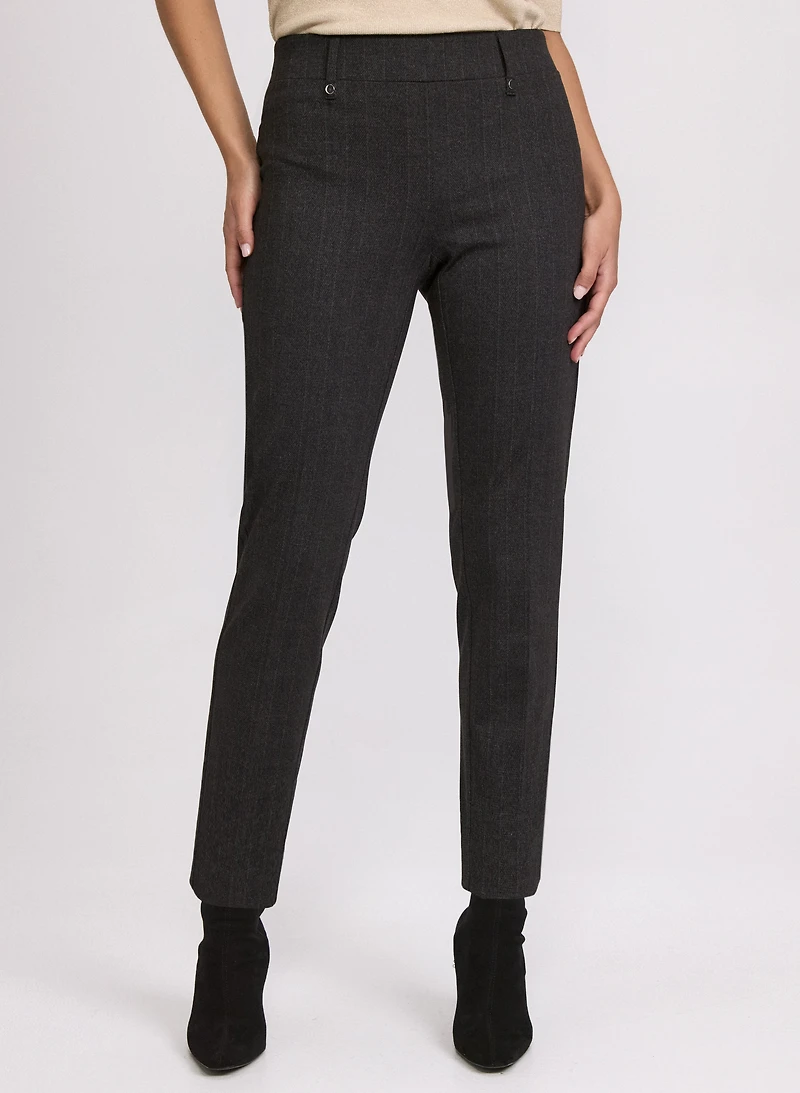Pantalon Sofia en tweed à jambe étroite