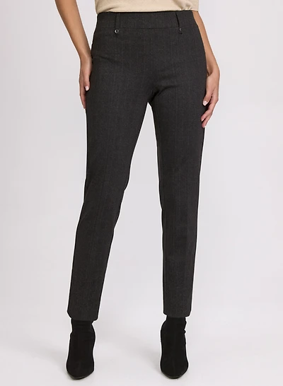 Pantalon Sofia en tweed à jambe étroite
