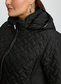 Quilted Water-Repellent Coat