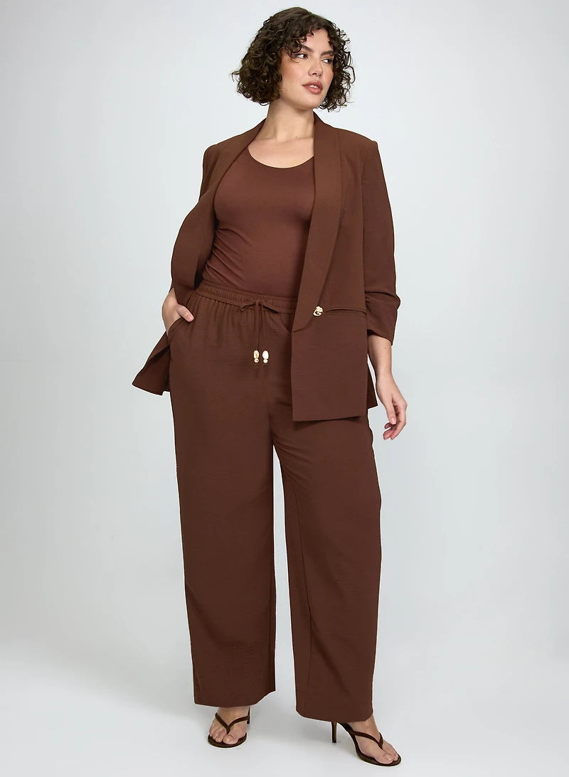 Pull-On Straight-Leg Pants
