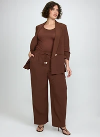 Pull-On Straight-Leg Pants