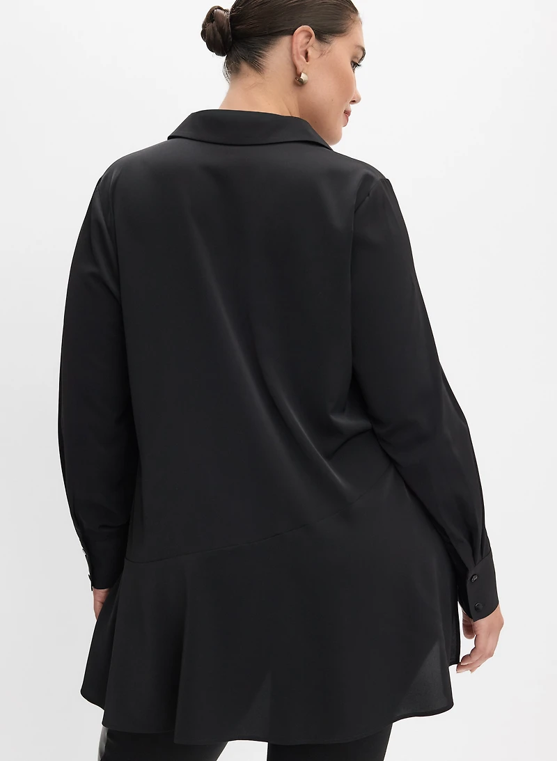 Asymmetrical Hem Blouse