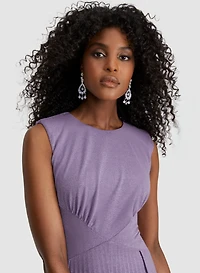 Sleeveless Pleated Dress