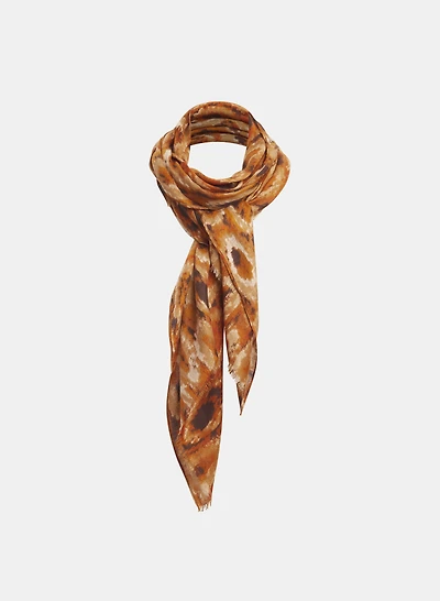 Foulard à motif géométrique ovale