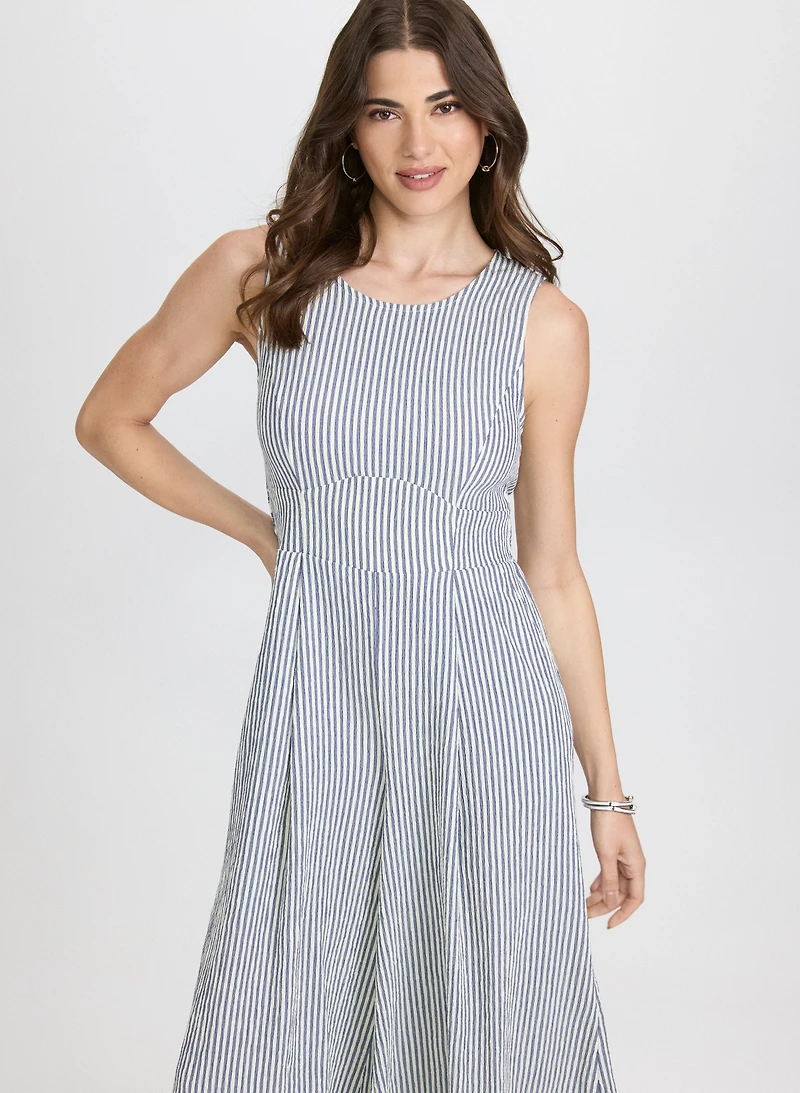 Striped Wide-Leg Jumpsuit