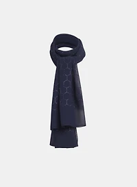 Foulard à motif alvéole