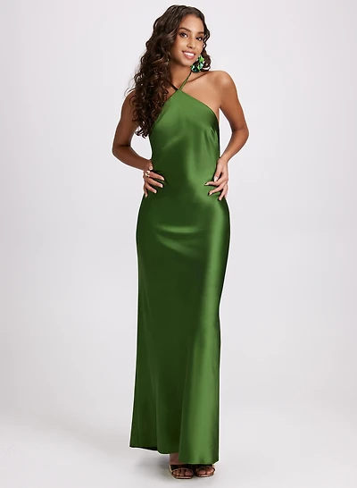 Satin Halter Neck Dress