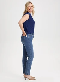 Essential High-Waist Slim Leg Jeans