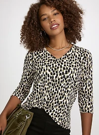 Mixed Polka Dot Top