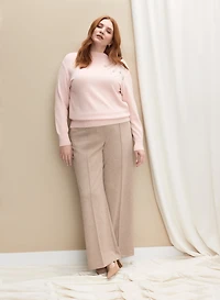 Pull en tricot à détails à cristaux et pantalon à enfiler en serg