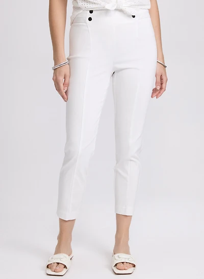 Slim Leg Pull-on Bengaline Pants