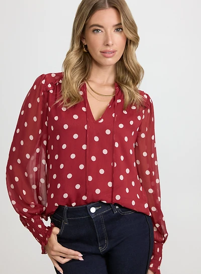Polka Dot Blouse