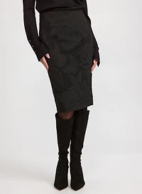 Floral Jacquard Skirt