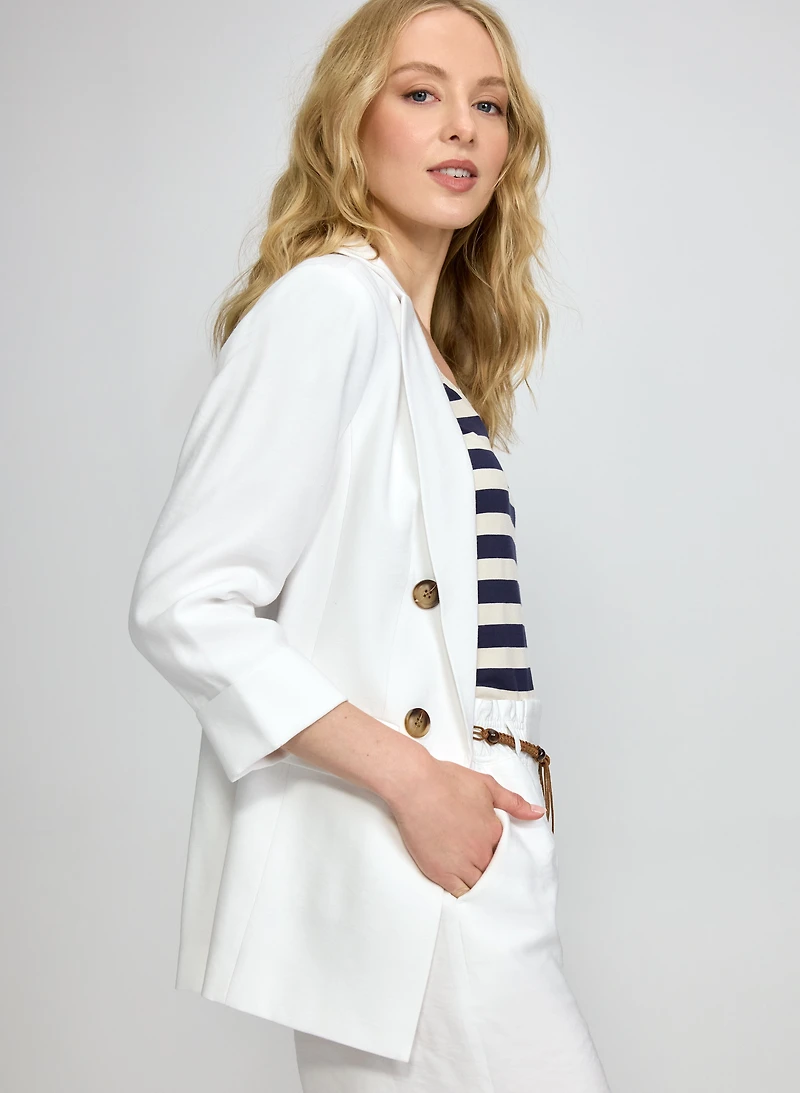 Lace-Up Back Blazer
