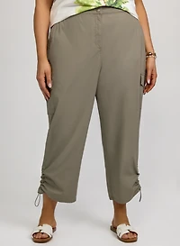 Drawstring Hem Capris
