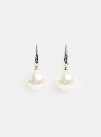 Boucles d'oreilless pendantes à perle