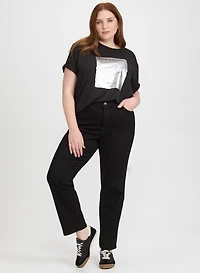 T-shirt imprimé à manches coude