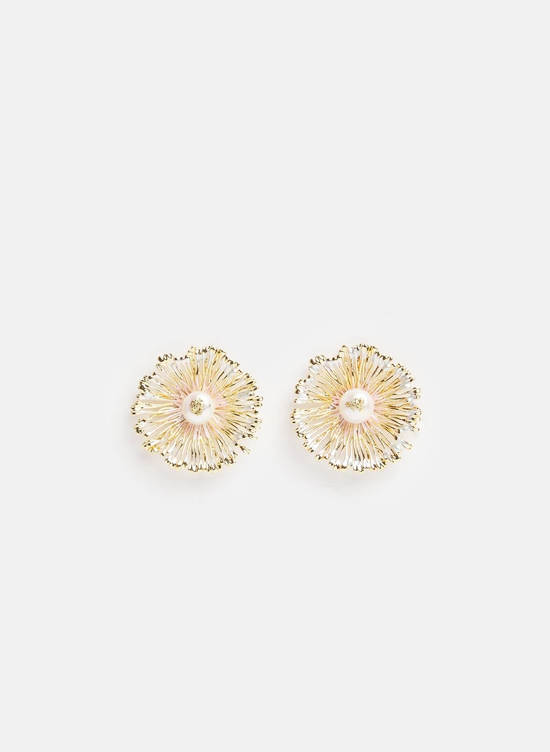 Boucles d'oreilles en forme de fleur