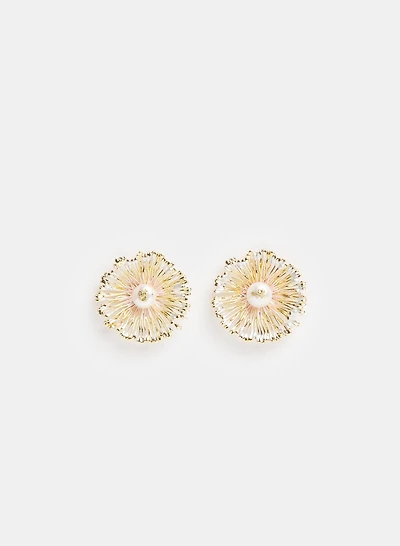 Boucles d'oreilles en forme de fleur
