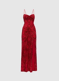 Robe ajustée à paillettes