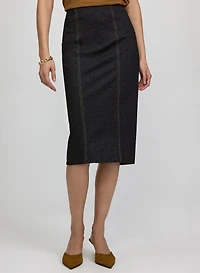 Topstitch Pencil Skirt