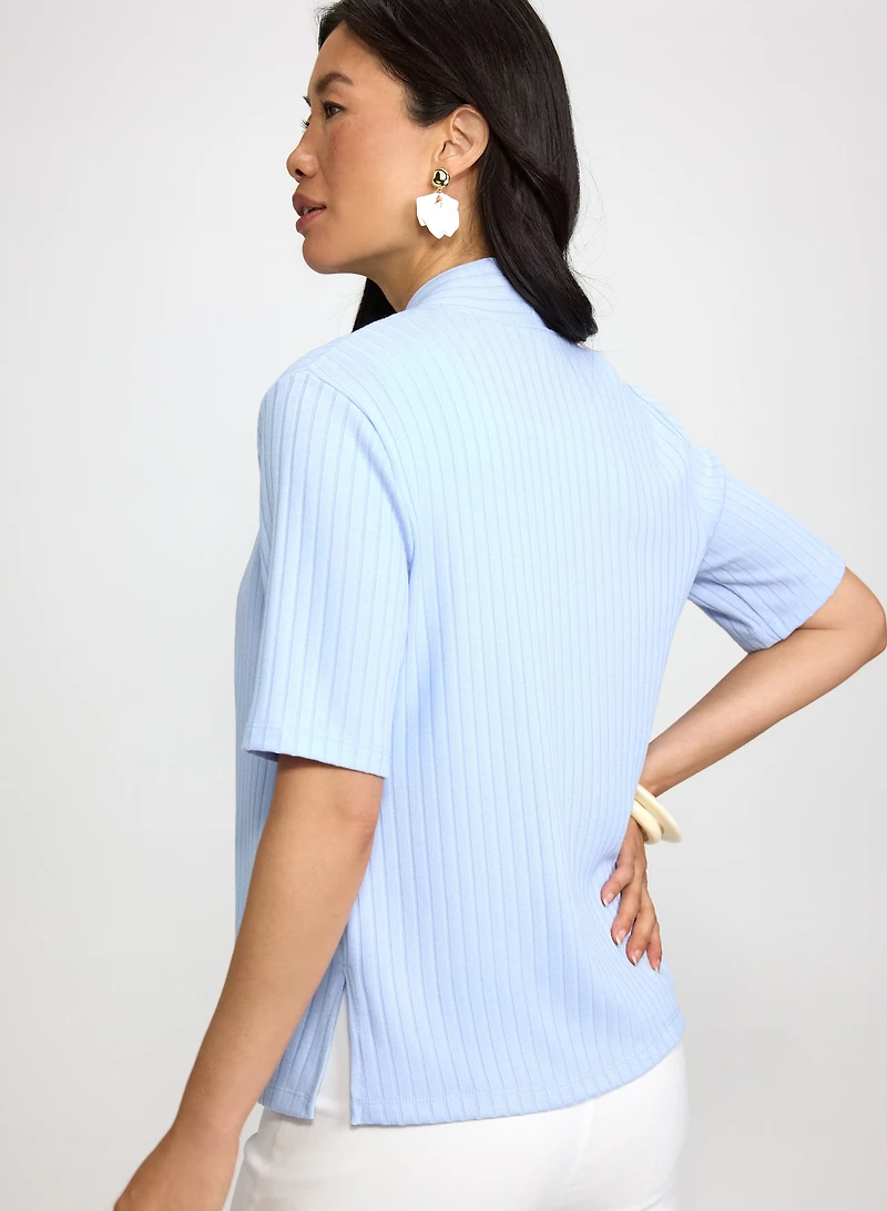 Ribbed Knit Cardigan