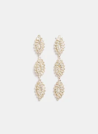 Tiered Crystal Earrings