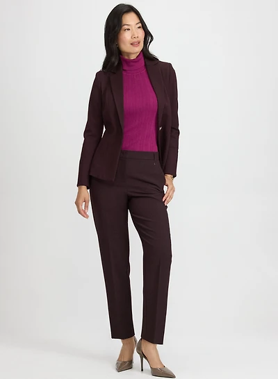 Blazer à détails de coutures et pantalon Emma à jambe étroite