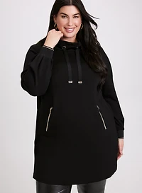 Tunique à col bénitier et poches latérales