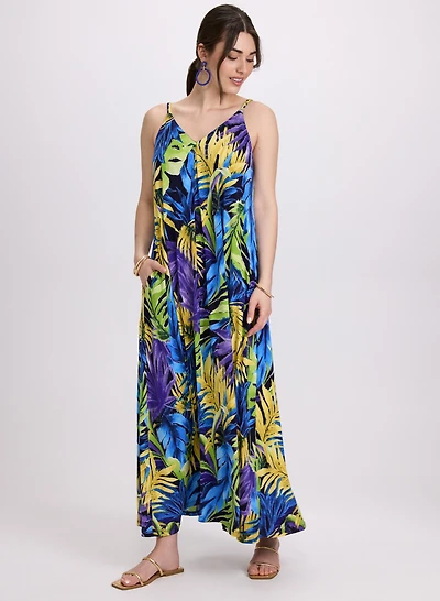 Tropical Print Dress